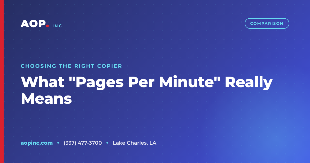 What Does "Pages Per Minute" Really Mean for Your Office?