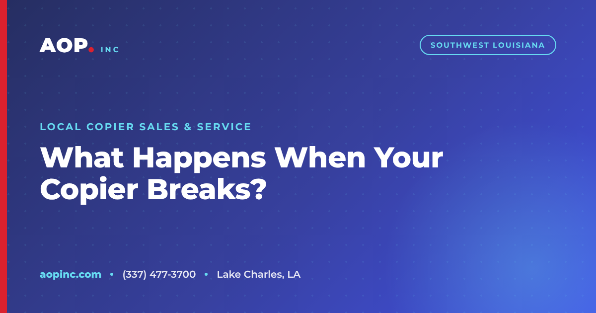What Happens When Your Copier Breaks? Response Times and Service Levels Explained