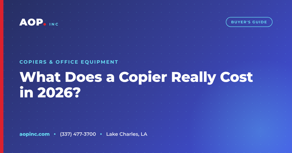 How Much Does a Copier Cost in 2026? Lease vs. Purchase Pricing Breakdown