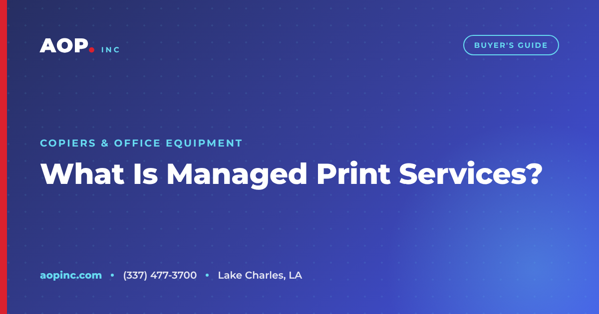 What Is a Managed Print Services Agreement — and Do You Need One?